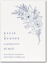 Line Art Floral - Save the Date